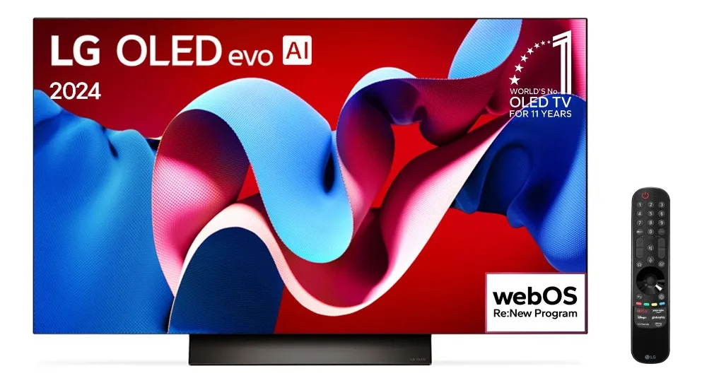 Smart Tv 65 LG Oled Evo Oled65c4 Processador Alpha 9 AI 4K Gen7